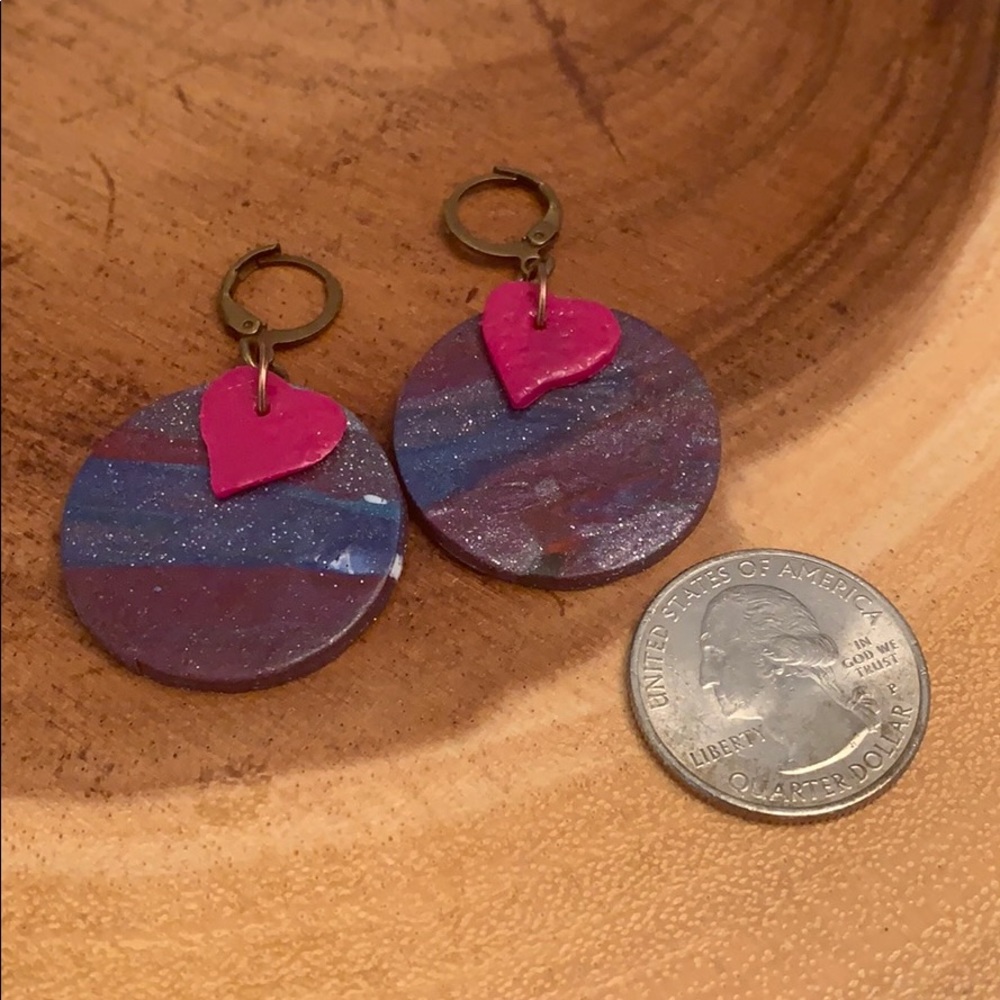 Handmade, one of a kind earrings